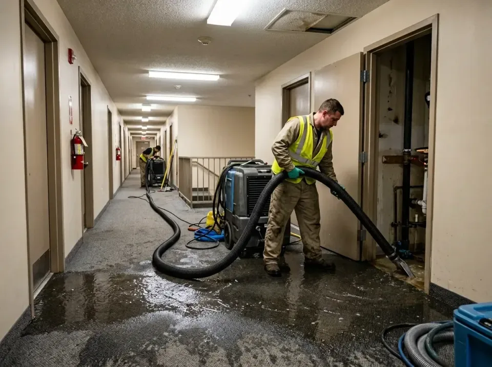 multi-unit-apartment-hallway-f-005 — frequently asked questions, Emergency Burst Pipe Water Extraction & Removal in Vine Gro…